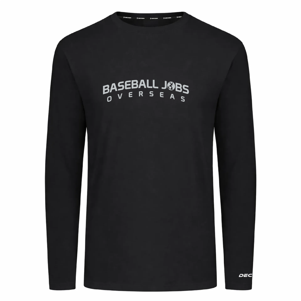 [FTLCUBBK-AS-LOGO1] Decker Adult Tri-Blend T-Shirt - Long Sleeve (Black, Adult S, Logo 1)
