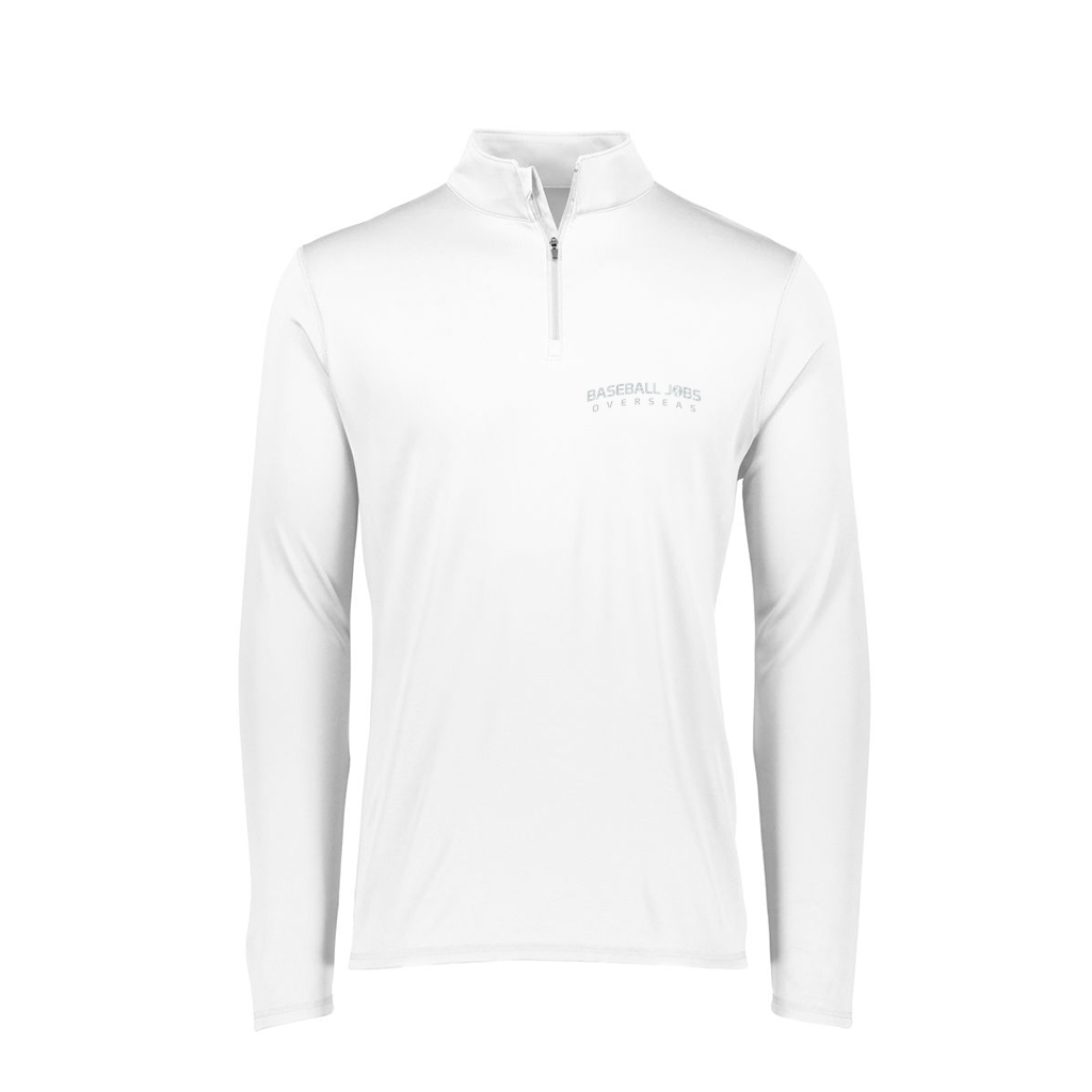 [FTLQFLWH-FAS-LOGO1] Decker Women's Flex-Lite 1/4 Zip Shirt (Female Adult S, White, Logo 1)
