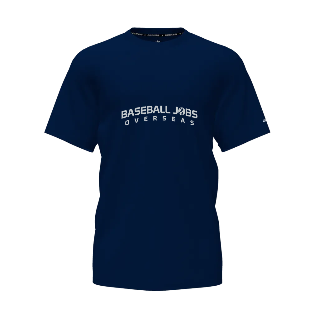 [CUS-DFW-TEES-CMF-CNK-SSL-NVY-AS-LOGO1] Decker Adult Comfort T-Shirt - Short Sleeve (Navy, Adult S, Logo 1)