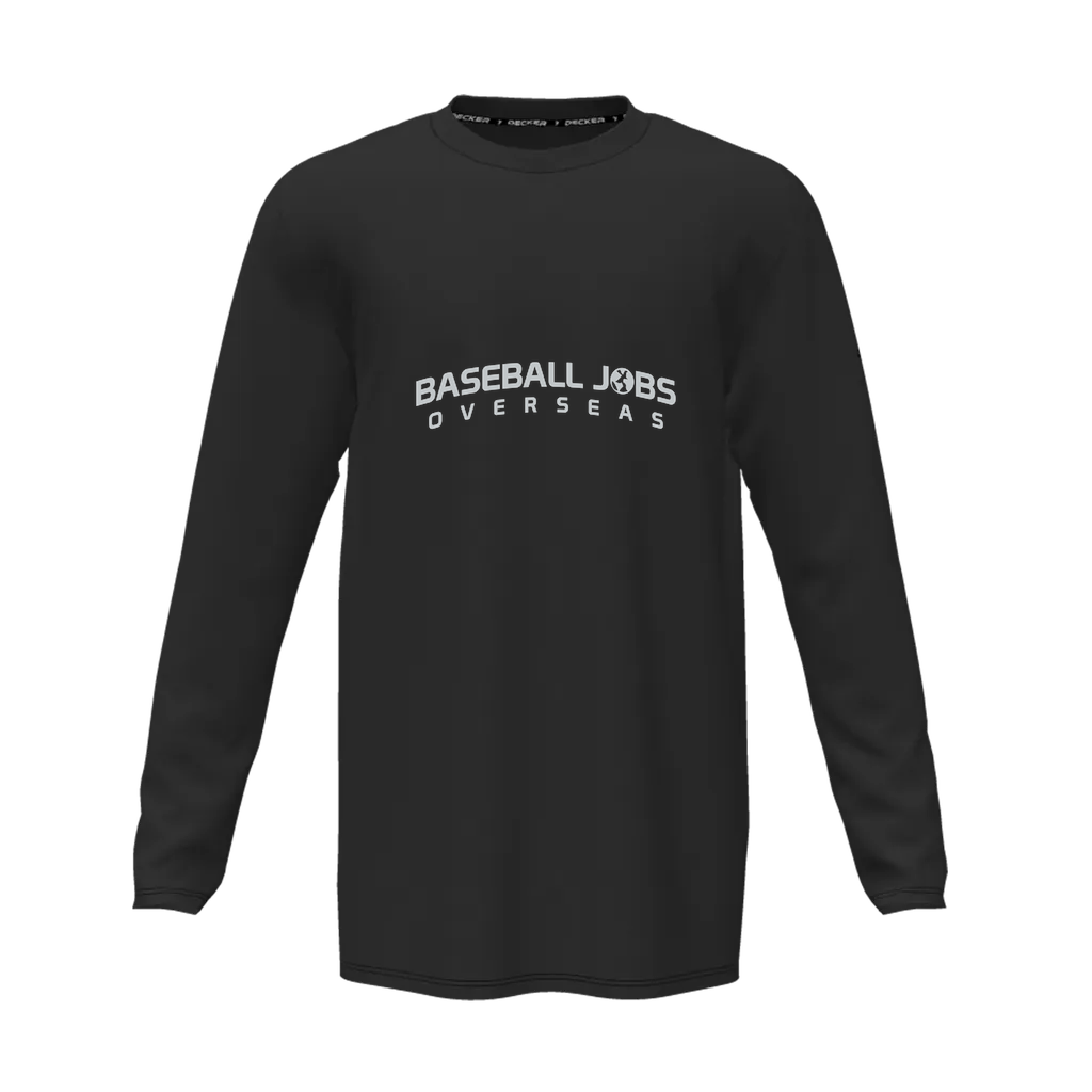 [CUS-DFW-TEES-CMF-CNK-LSL-BLK-YS-LOGO1] Decker Youth Comfort T-Shirt - Long Sleeve (Black, Youth S, Logo 1)