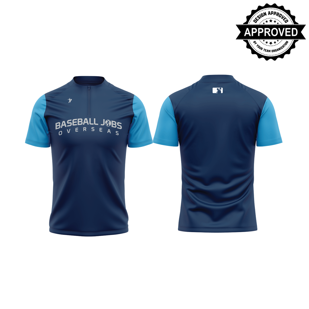 Dark Blue 1/4 Zip Jacket